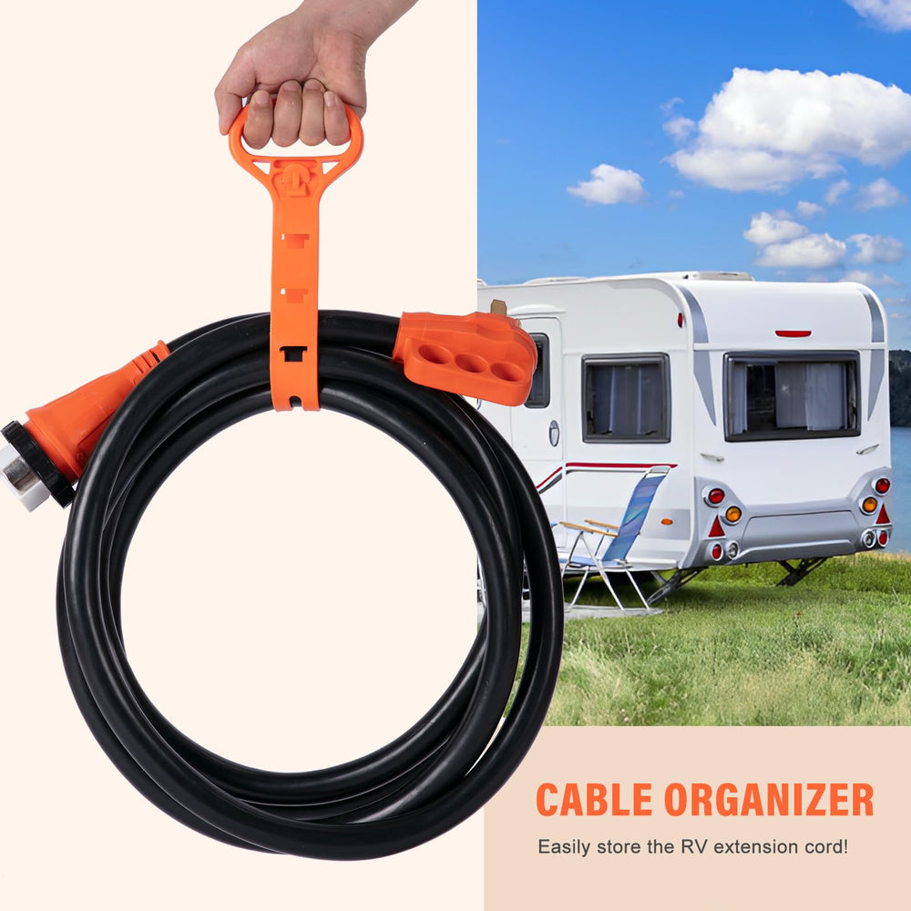 WELLUCK comparación del cable de 15 ft con mano para apreciar escala y manejo