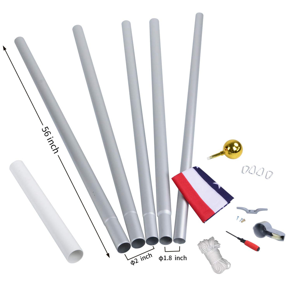 WeValor bandera 3x5 extendida con colores vivos y protección UV