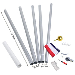 WeValor bandera 3x5 extendida con colores vivos y protección UV