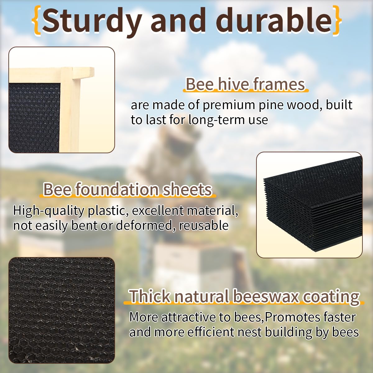 witbee fundación de cera textura cercana para mejor atracción de abejas