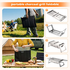 WixbFyn en uso durante camping asando brochetas para comidas al aire libre