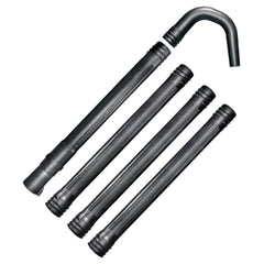 WORX kit canaletas vista frontal mostrando piezas principales y adaptador