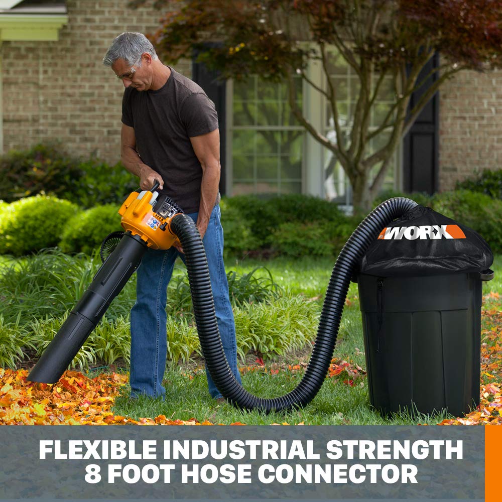 WORX capucha de malla instalada en contenedor para recolección eficiente