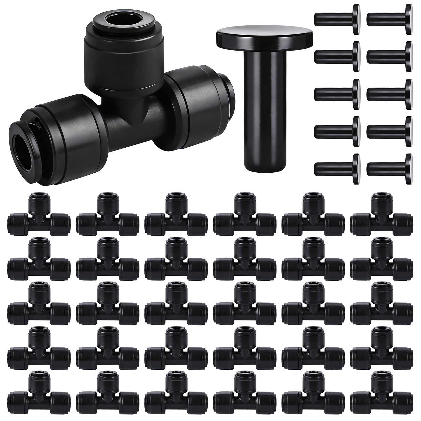 WXNTLDOH conector en T frontal mostrando forma y encaje seguro