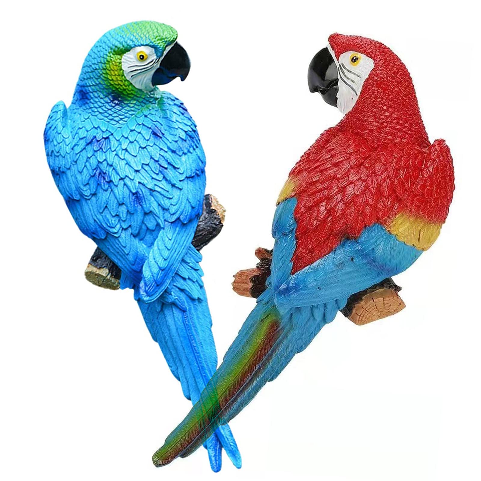 XKFLAUHM loro frontal mostrando colores vivos y atractivo decorativo