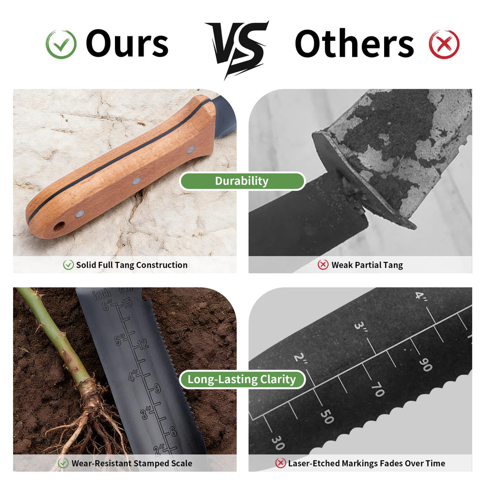 YANG marcas de profundidad estampadas para plantado exacto
