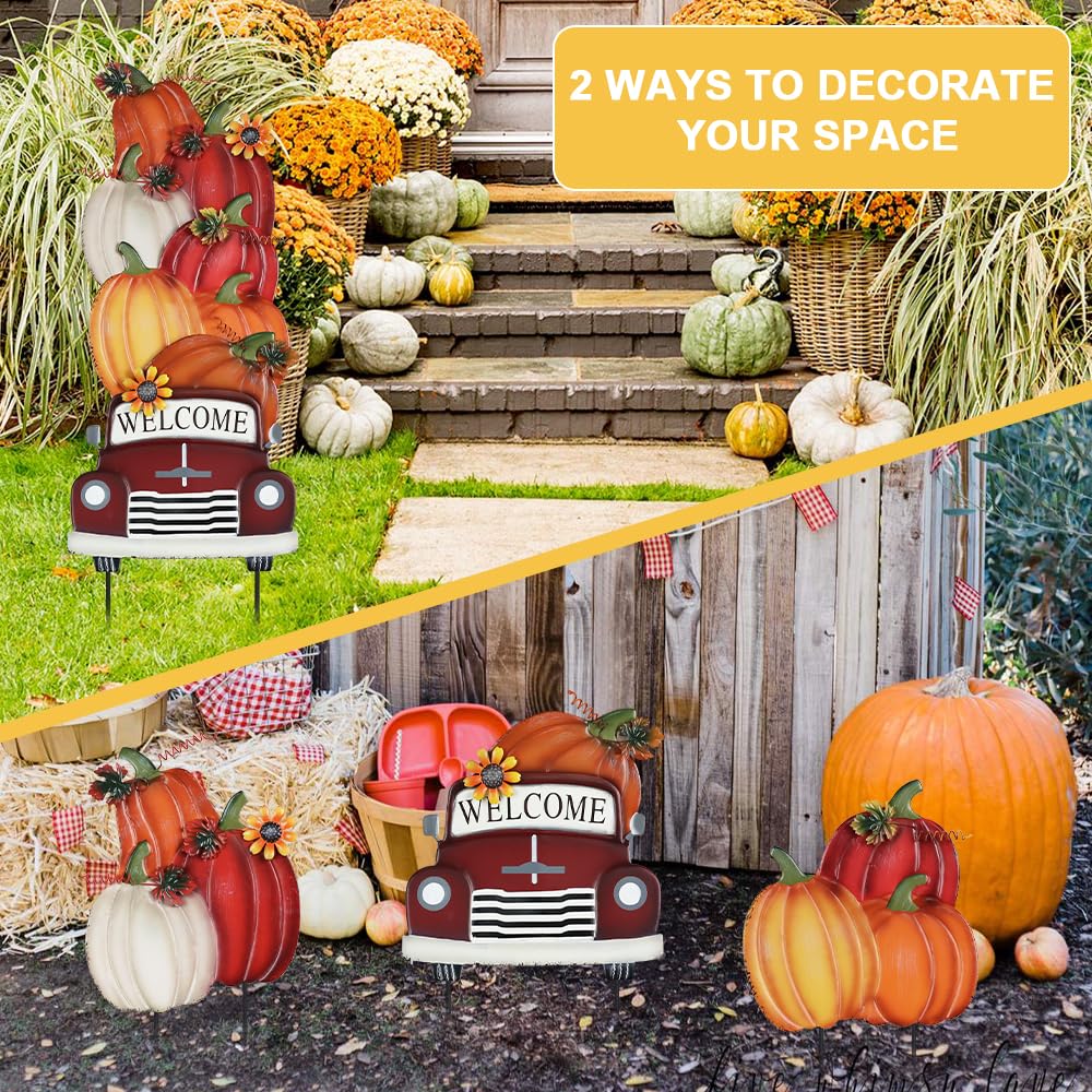 YEAHOME calabazas apiladas detalle 3D que aporta calidez decorativa