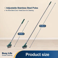 Yocada herramienta en uso limpiando juntas de patio con menos esfuerzo