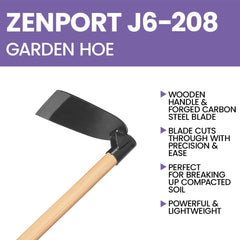 Zenport mango de madera largo mostrando ergonomía y reducción de fatiga