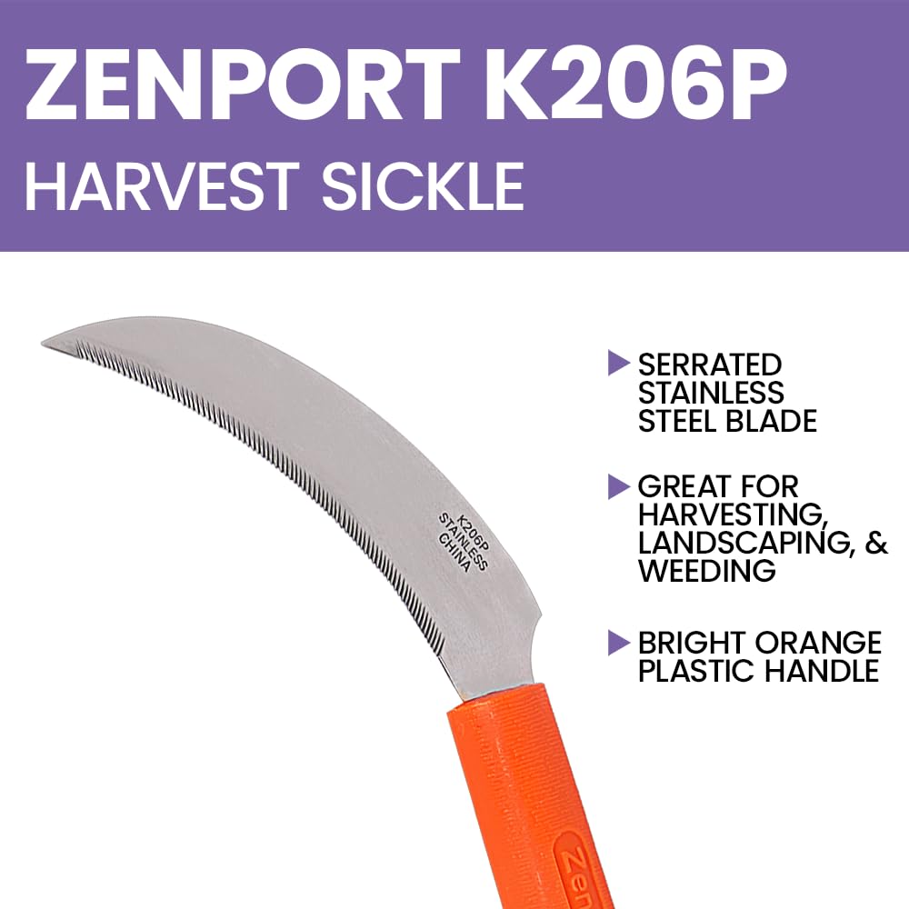 Zenport textura hoja serrada primer plano para mejor agarre al tallo