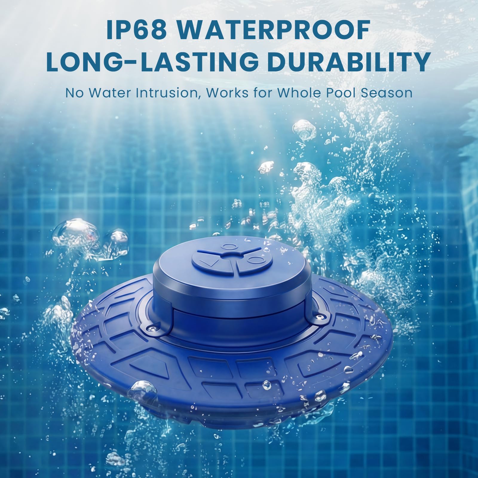 ZEPLIHS alarma flotando en piscina mostrando detección inmediata segura