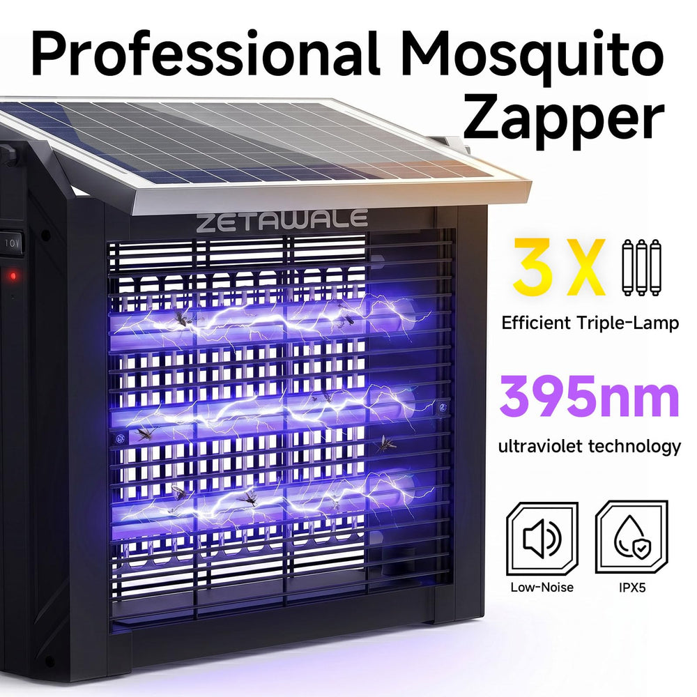 ZETAWALE detalle de la rejilla 4500V para eliminación eficaz de insectos