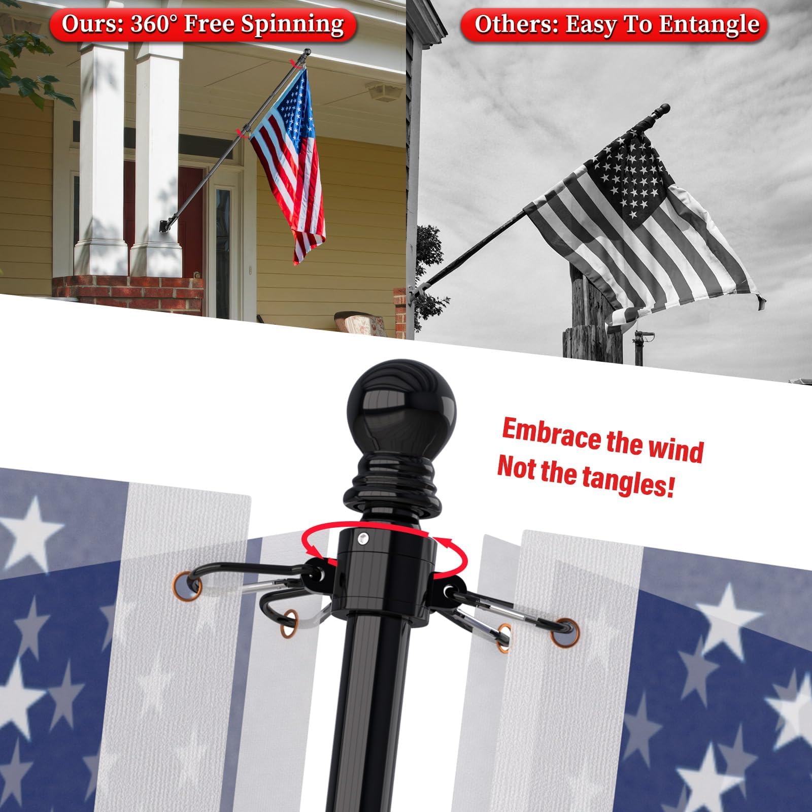 ZMTECH soporte ajustable 180° con múltiples posiciones seguras