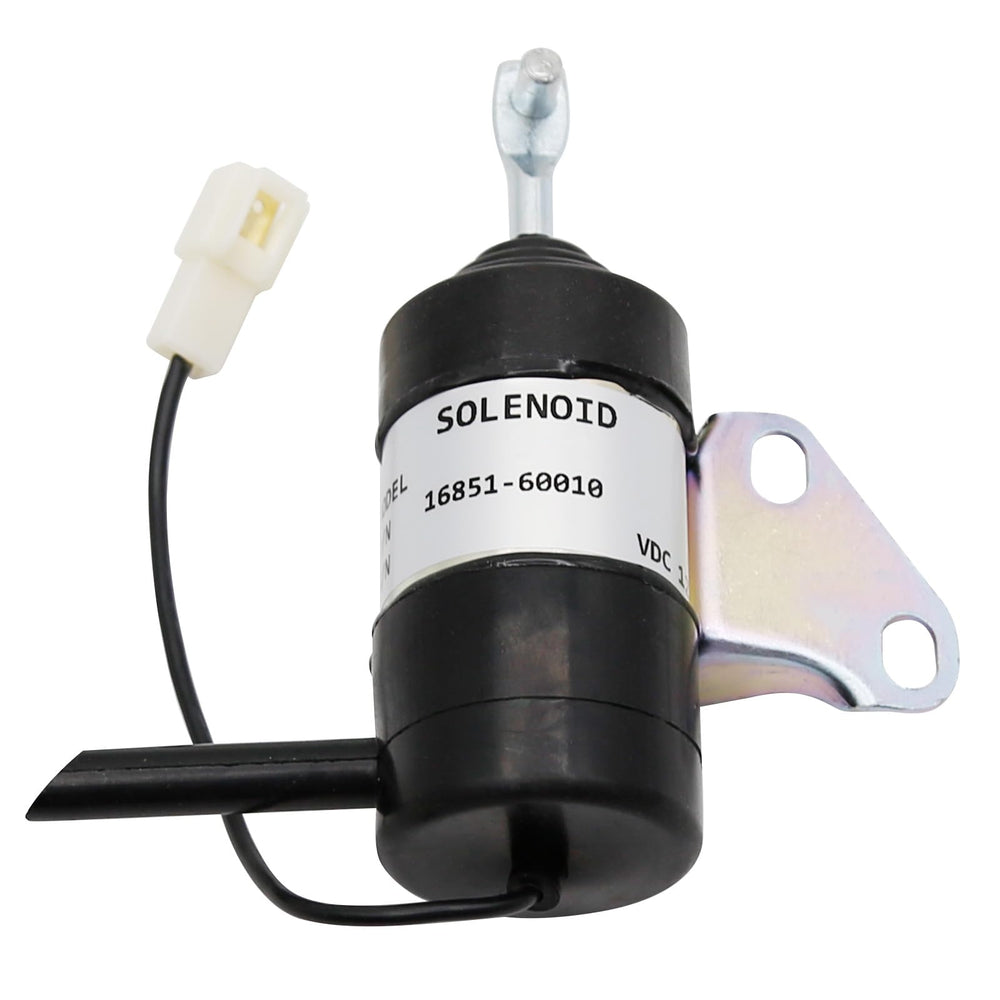 Zreneyfex solenoide montado en motor Kubota demostrando compatibilidad